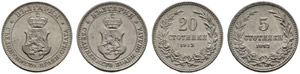 Diverse Münzen. 2 Stotinki 1901. ... 
