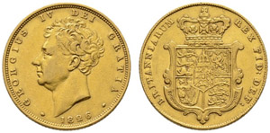 George IV. 1820-1830. Sovereign ... 