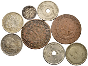Diverse Münzen. Norwegen. 1 Krone ... 