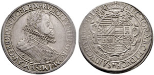 Rudolf II. 1576-1612. Doppeltaler ... 