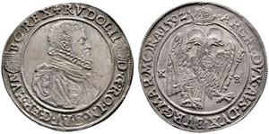 Rudolph II. 1576-1612. Denar Taler ... 