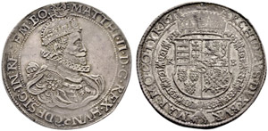 Matthias II. 1608-1619. Taler ... 