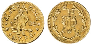 ¼ Dollar 1909. Alaska-Gold. 0.37 ... 
