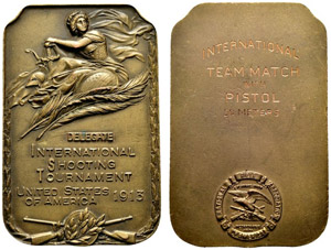 Bronzeplakette 1913. Delegate ... 