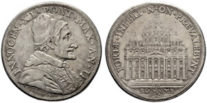 Innocenzo XI. 1676-1689. Piastra ... 