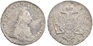Peter III - 1762 - Rouble 1762, ... 