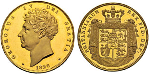 George IV., 1820-1830. 5 Pounds ... 