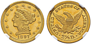 2½ Dollars 1897, Philadelphia. ... 