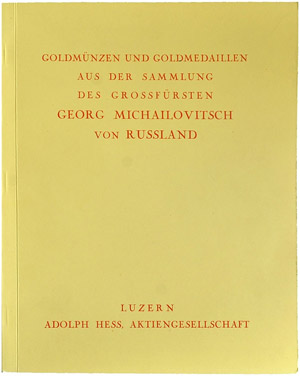 Literature - Adolph Hess auction ... 