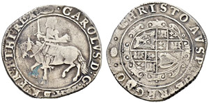 Charles I. 1625-1649 - ½ Crown o. ... 