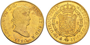 Fernando VII. 1808-1821. 8 Escudos ... 