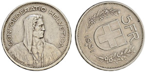 Fehlprägungen - 5 Franken 1931. ... 