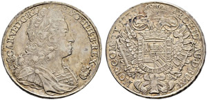 Karl III. 1711-1740 - Taler 1733, ... 