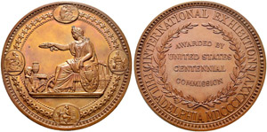 Bronzemedaille 1876. Preismedaille ... 