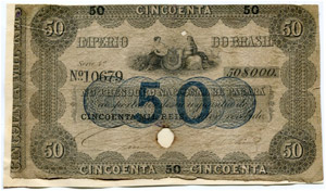 50 Mil Reis o. J. (1852-1867). ... 