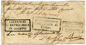 Assiedo di Osoppo (1848). 1 Lira ... 