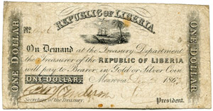 1 Dollar vom 28. Dezember 1863. ... 