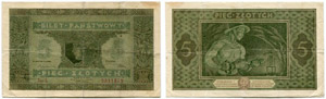 Lot. 5 Zlotych vom 1. Mai 1925 (2) ... 