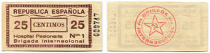 25 Céntimos o. J. (1937). ... 