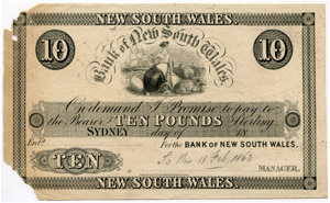 Bank of New South Wales. 10 Pfund ... 