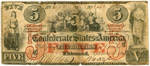 Confederate Paper Money - Lot. 5 / ... 