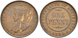 George V. 1910-1936 - Penny 1925.  ... 