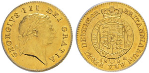 George III. 1760-1820. 1/2 Guinea ... 