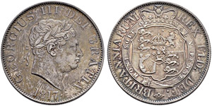George III. 1760-1820. 1/2 Crown ... 