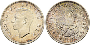 George VI. 1936-1952. 5 Shilling ... 
