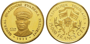 15000 Francs CFA 1977.  Fr. 3. ... 