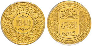 Ahmed Bei, 1929-1942. 100 Francs ... 