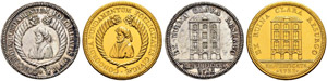Gold- und Silbermedaille 1722. Auf ... 