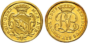 10 Franken o. J. (1772). Probe. ... 