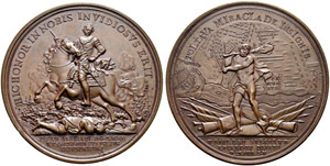 Copper medal ”BATTLE OF POLTAVA, ... 