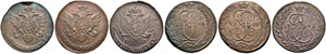 1763 - 5 Kopecks 1788. Various ... 