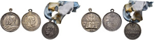 Silver award medal ”IN MEMORY OF ... 