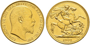 Edward VII. 1901-1910.  - 2 Pounds ... 