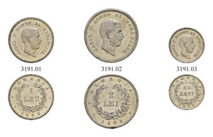 Probe - 2 Lei 1869, Heaton Mint. , ... 