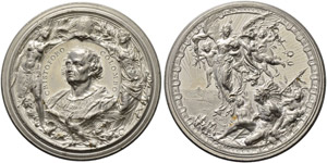 Zinnmedaille 1892. 400 Jahrfeier ... 