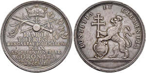 Medaillen Kaiserin Maria Theresias ... 