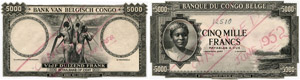 Banque du Congo Belge.  - 5000 ... 
