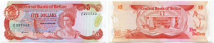 Central Bank of Belize - 5 Dollars ... 