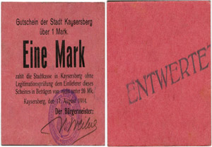 Deutschland vor 1918 - Geldscheine ... 