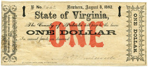 Virginia - 1 Dollar 1862, 8. ... 
