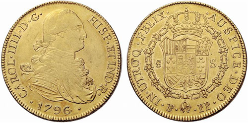 BOLIVIEN - Carlos IV. 1788-1808. 8 ... 