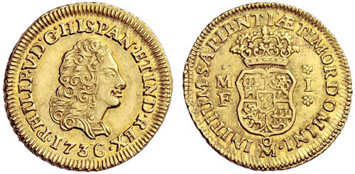 MEXIKO - Felipe V. 1700-1746. ... 