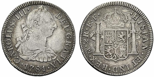 MEXIKO - Carlos III. 1760-1788. 2 ... 