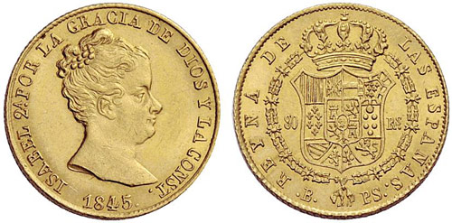 SPANIEN - Isabella II. 1833-1868. ... 