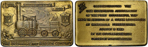 USA - Bronzeplakette 1929. ... 