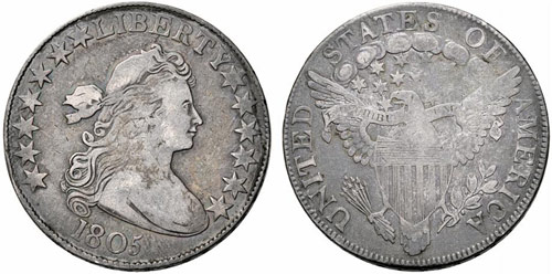 USA - ½ Dollar 1805. 13,28 g. ... 